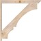 Ekena Millwork Balboa Slat Smooth Outlooker, Douglas Fir, 5 1/2"W x 48"D x 48"H OUT06X48X48BOA06SDF - alternate 3